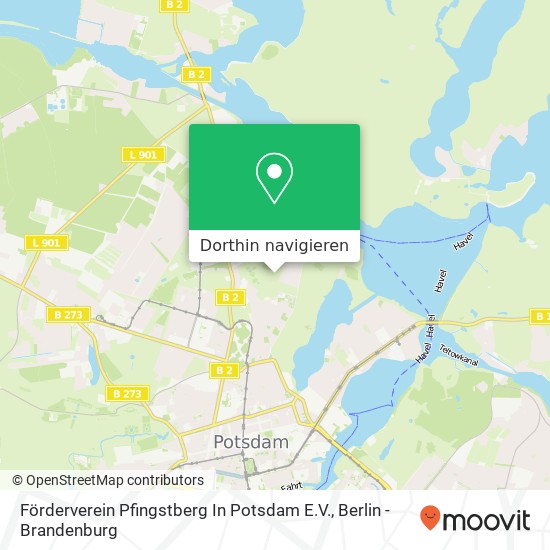 Förderverein Pfingstberg In Potsdam E.V. Karte