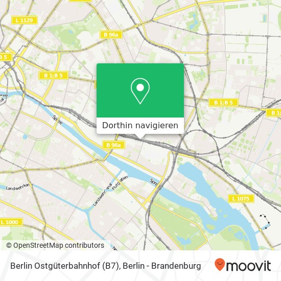 Berlin Ostgüterbahnhof (B7) Karte