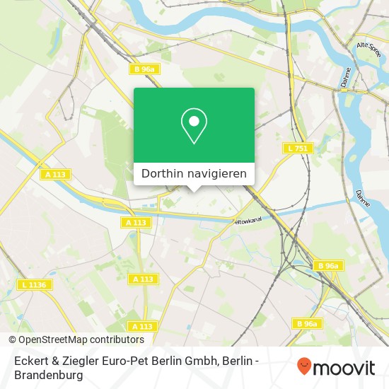 Eckert & Ziegler Euro-Pet Berlin Gmbh Karte