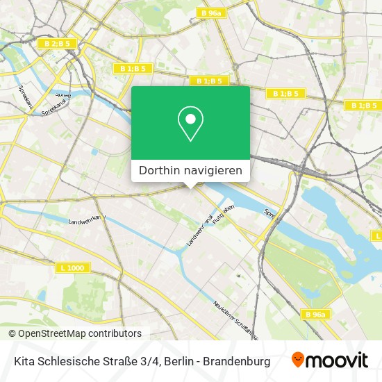 Kita Schlesische Straße 3/4 Karte