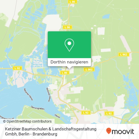 Ketziner Baumschulen & Landschaftsgestaltung Gmbh Karte
