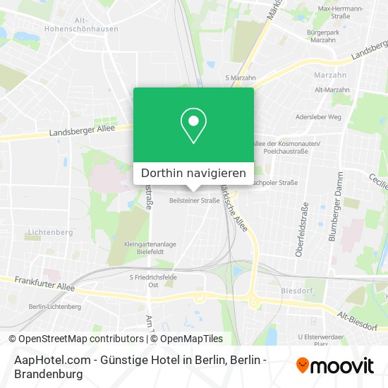 AapHotel.com - Günstige Hotel in Berlin Karte