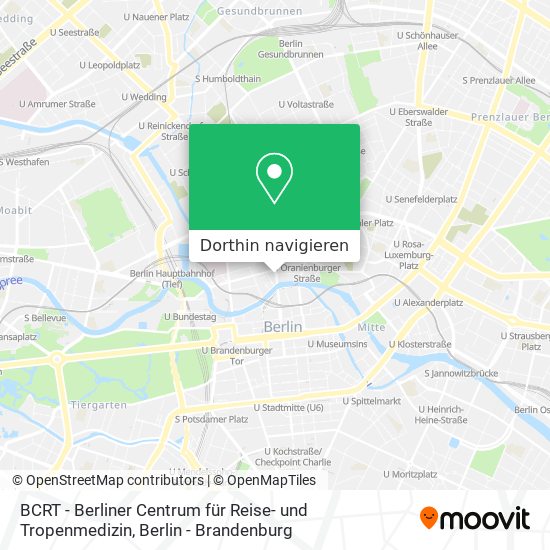 BCRT - Berliner Centrum für Reise- und Tropenmedizin Karte