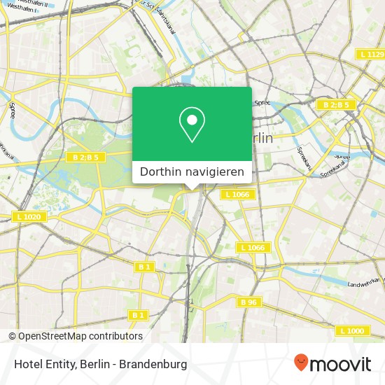 Hotel Entity, Potsdamer Straße 3 Karte