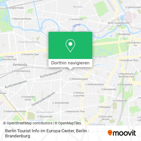 Berlin Tourist Info im Europa-Center Karte