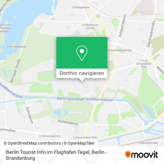 Berlin Tourist Info im Flughafen Tegel Karte