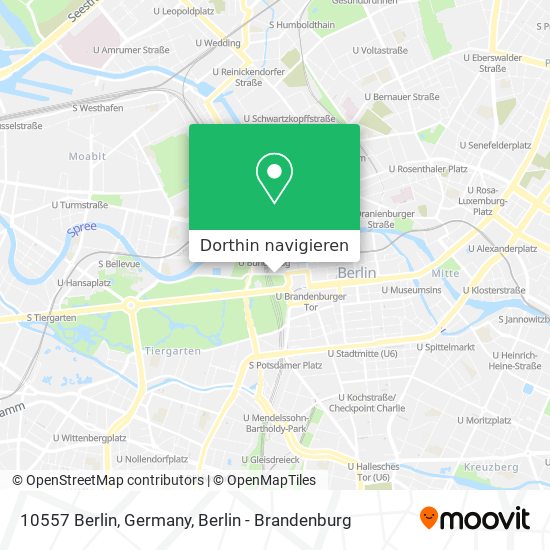 10557 Berlin, Germany Karte