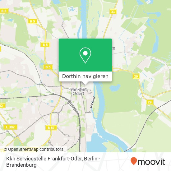 Kkh Servicestelle Frankfurt-Oder, Oberkirchplatz 2 Karte