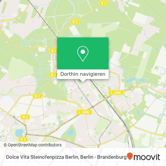 Dolce Vita Steinofenpizza Berlin, Ribnitzer Straße 10 Karte