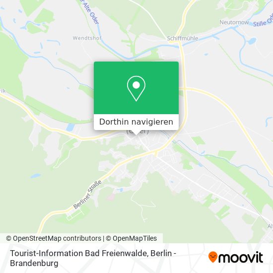 Tourist-Information Bad Freienwalde Karte