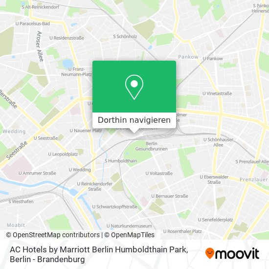 AC Hotels by Marriott Berlin Humboldthain Park Karte