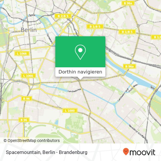 Spacemountain, Kreuzberg, 10999 Berlin Karte