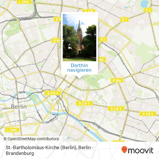 St.-Bartholomäus-Kirche (Berlin), Georgenkirchstraße Karte