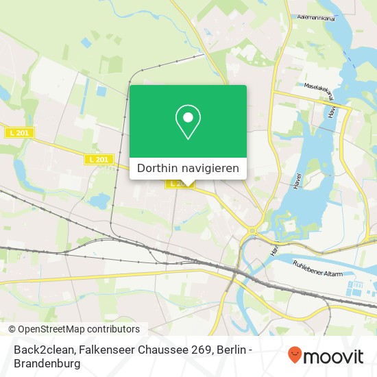 Back2clean, Falkenseer Chaussee 269 Karte