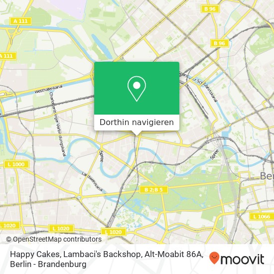 Happy Cakes, Lambaci's Backshop, Alt-Moabit 86A Karte