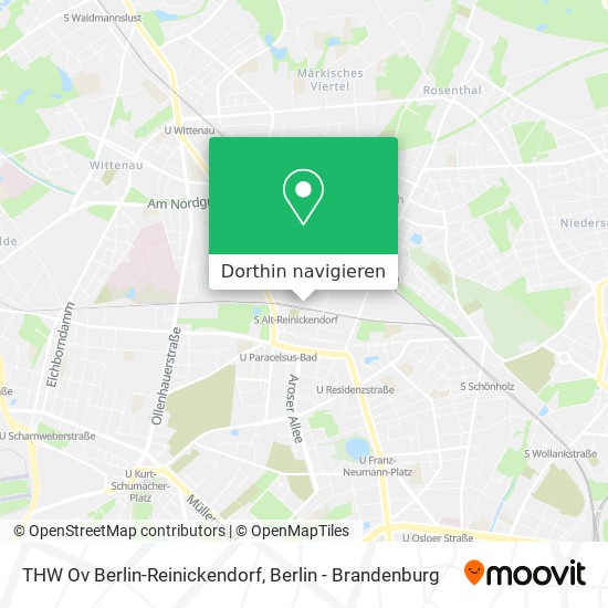 THW Ov Berlin-Reinickendorf Karte