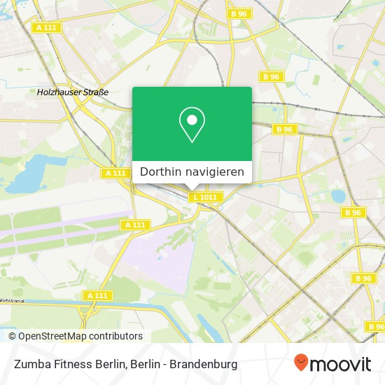 Zumba Fitness Berlin, Scharnweberstraße 25 Karte