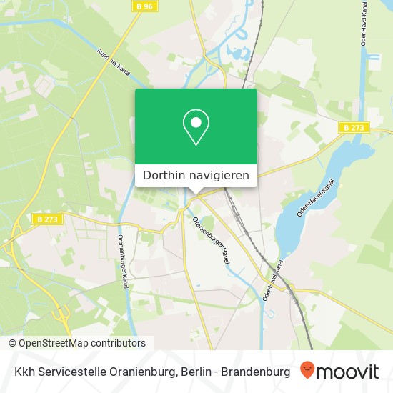 Kkh Servicestelle Oranienburg, Bernauer Straße 16 Karte