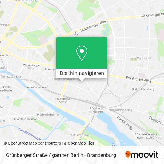 Grünberger Straße / gärtner Karte
