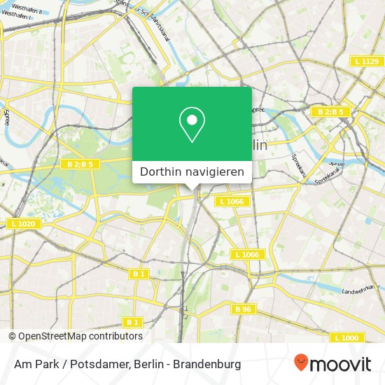 Am Park / Potsdamer, Tiergarten, 10785 Berlin Karte