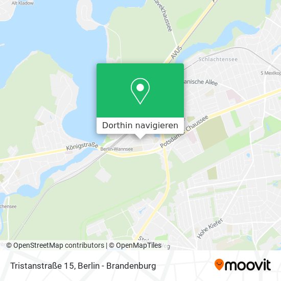 Tristanstraße 15 Karte