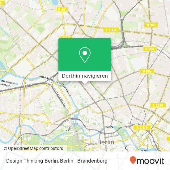 Design Thinking Berlin, Wöhlertstraße 20 Karte