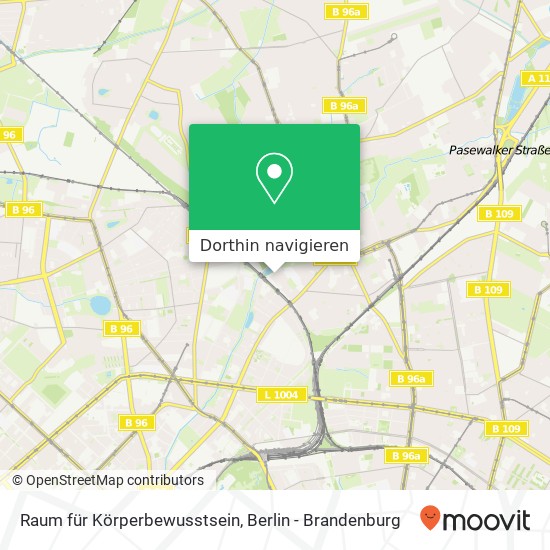 Raum für Körperbewusstsein, Schulzestraße 21 Karte