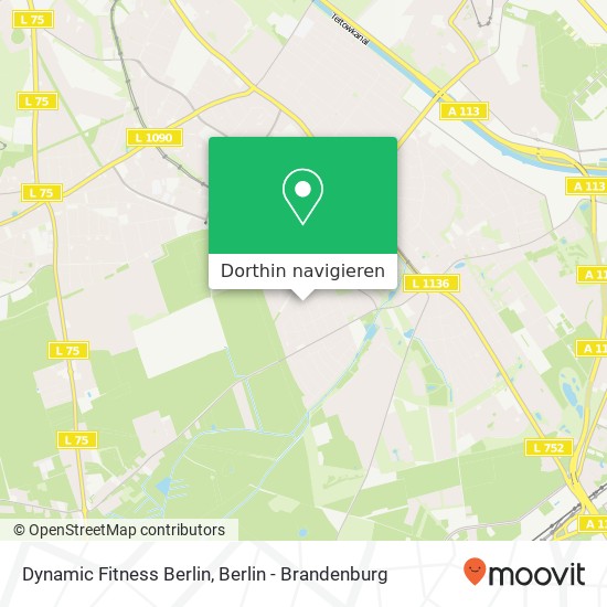 Dynamic Fitness Berlin, Bitterfelder Weg 96 Karte