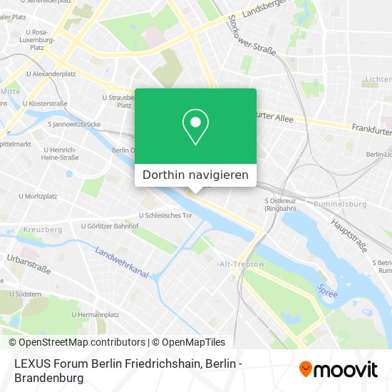 LEXUS Forum Berlin Friedrichshain Karte