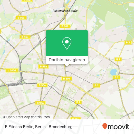 E-Fitness Berlin, Am Steinberg 10 Karte