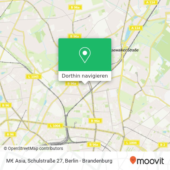 M€ Asia, Schulstraße 27 Karte