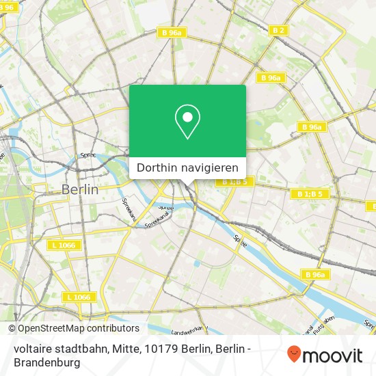 voltaire stadtbahn, Mitte, 10179 Berlin Karte