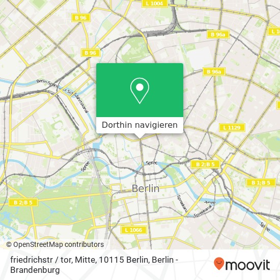 friedrichstr / tor, Mitte, 10115 Berlin Karte
