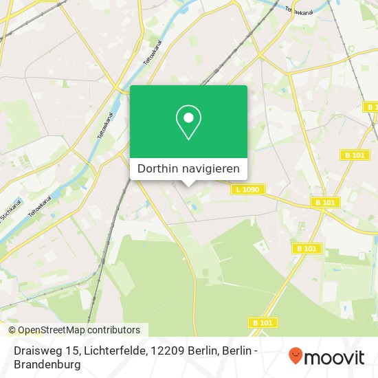 Draisweg 15, Lichterfelde, 12209 Berlin Karte