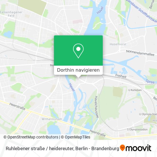 Ruhlebener straße / heidereuter Karte