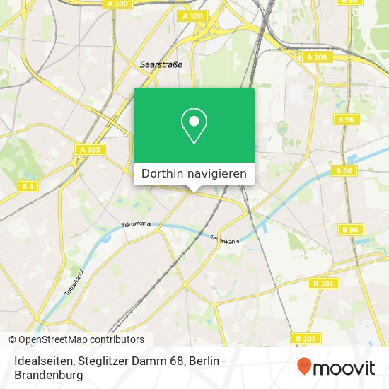 Idealseiten, Steglitzer Damm 68 Karte