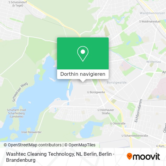 Washtec Cleaning Technology, NL Berlin Karte
