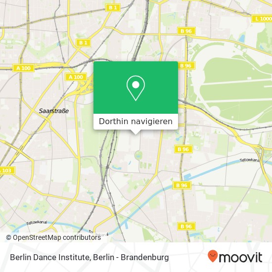 Berlin Dance Institute Karte