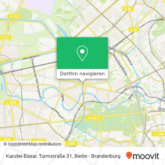 Kanzlei-Basar, Turmstraße 31 Karte
