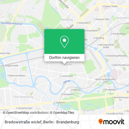 Bredowstraße wiclef Karte