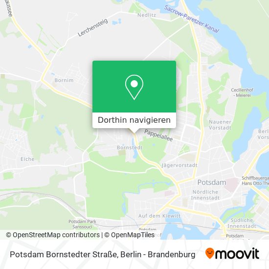 Potsdam Bornstedter Straße Karte