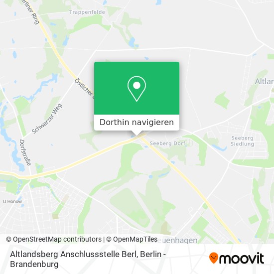 Altlandsberg Anschlussstelle Berl Karte