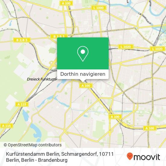 Kurfürstendamm Berlin, Schmargendorf, 10711 Berlin Karte