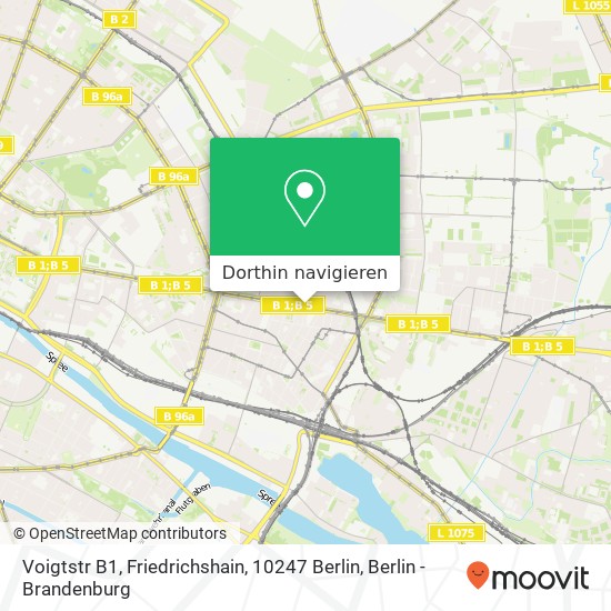 Voigtstr B1, Friedrichshain, 10247 Berlin Karte