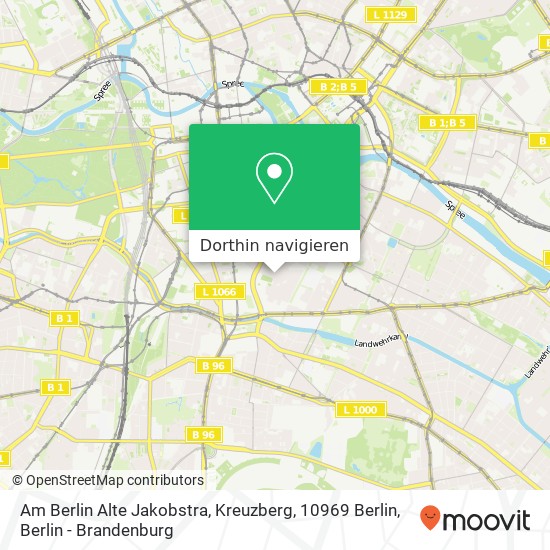 Am Berlin Alte Jakobstra, Kreuzberg, 10969 Berlin Karte