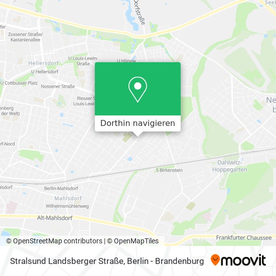 Stralsund Landsberger Straße Karte
