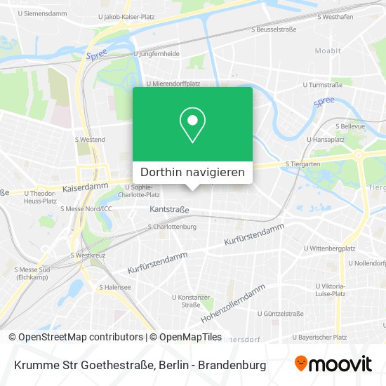 Krumme Str Goethestraße Karte