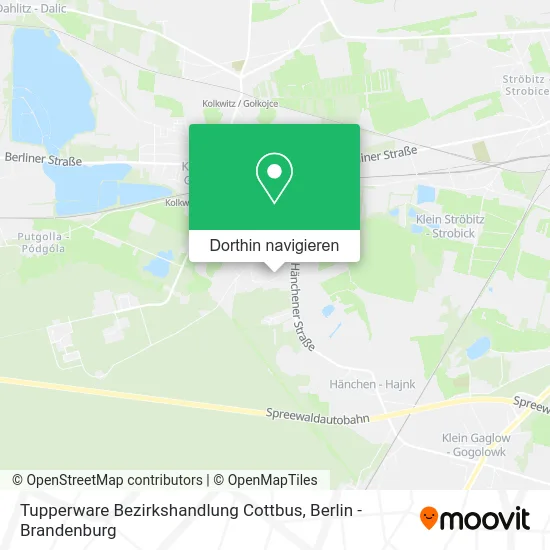 Tupperware Bezirkshandlung Cottbus Karte