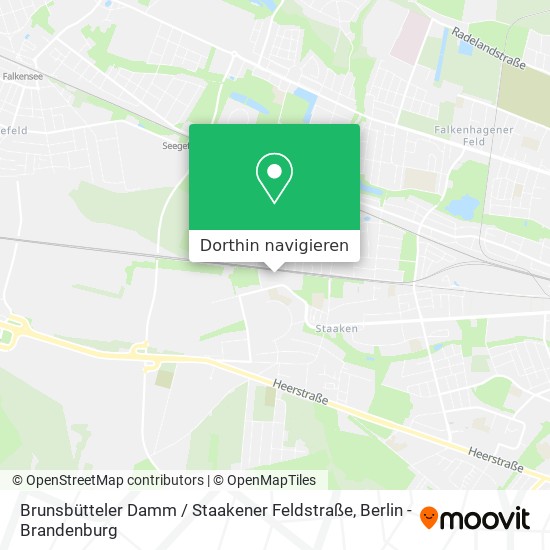 Brunsbütteler Damm / Staakener Feldstraße Karte