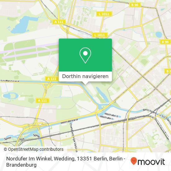 Nordufer Im Winkel, Wedding, 13351 Berlin Karte